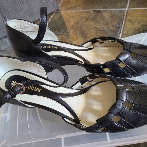 Naturalizer Leather Wedge Shoes - Picture 2 of 9